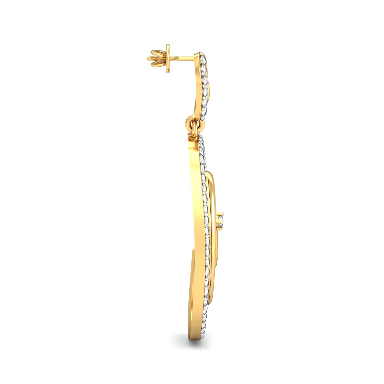 Nidal Jewels | Diamond Spiral Swirl Hoops